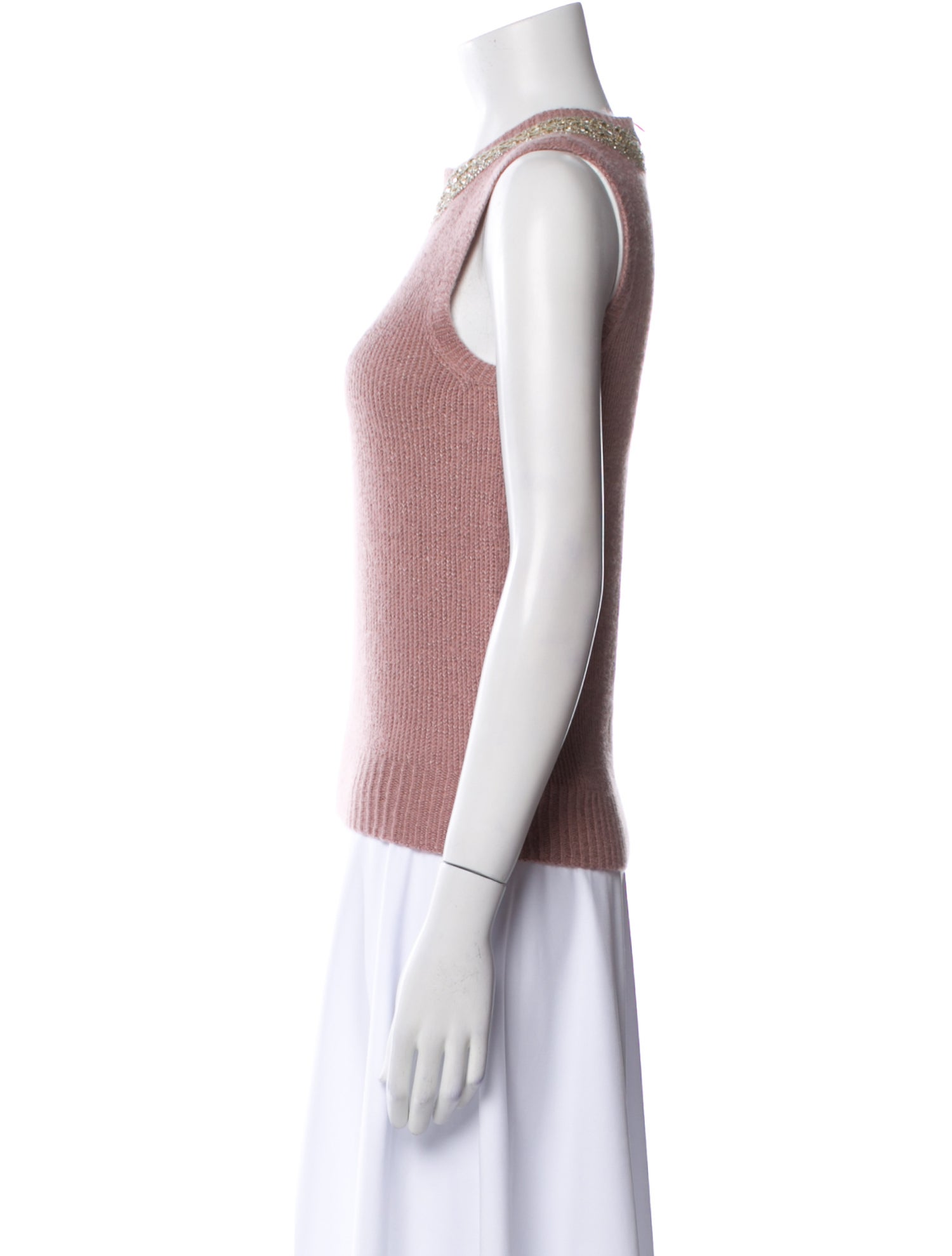 Ralph Lauren Collection Cashmere Crew Neck Top