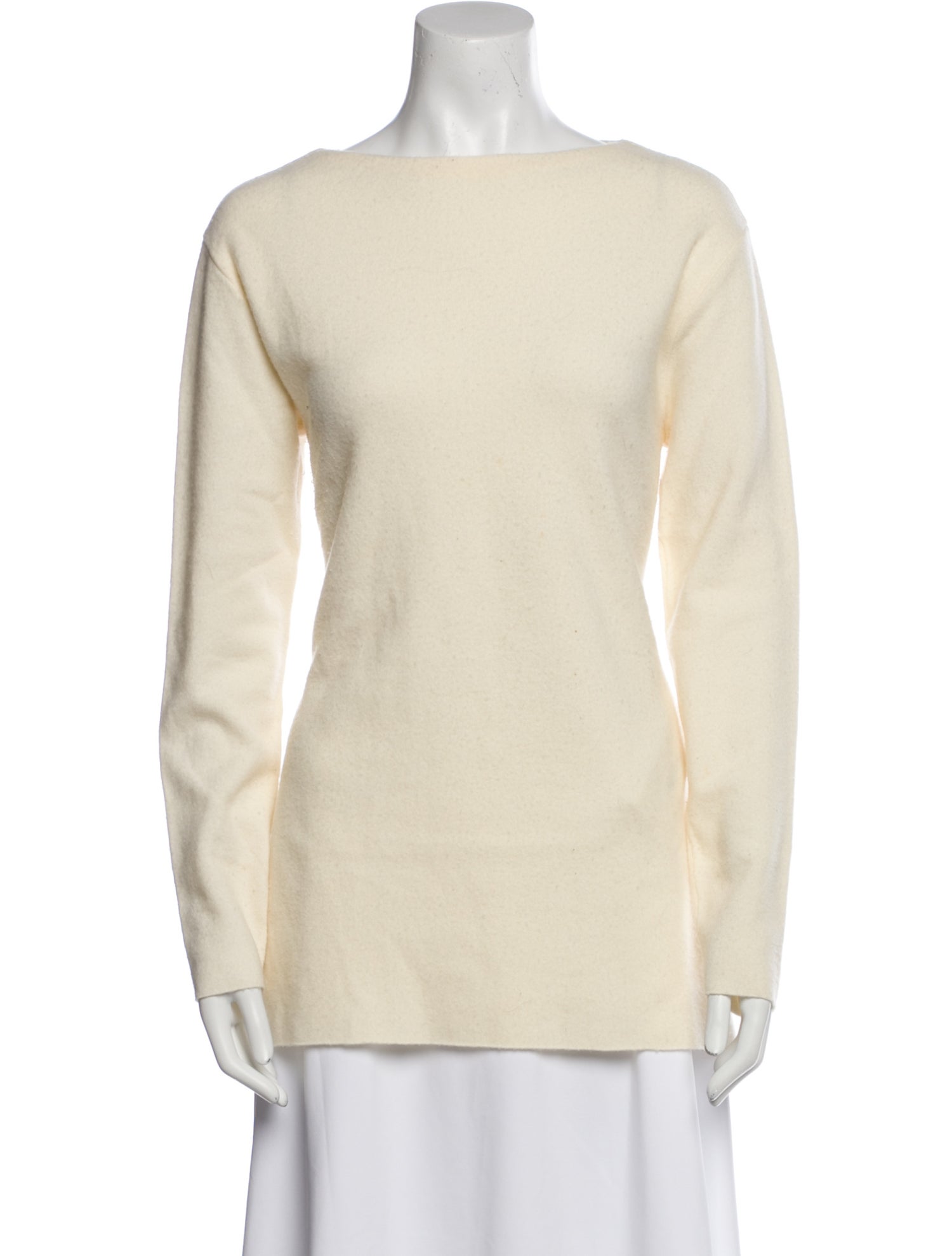 Ralph Lauren Collection Wool Bateau Neckline Sweater