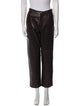 Ralph Lauren Collection Leather Straight Leg Pants