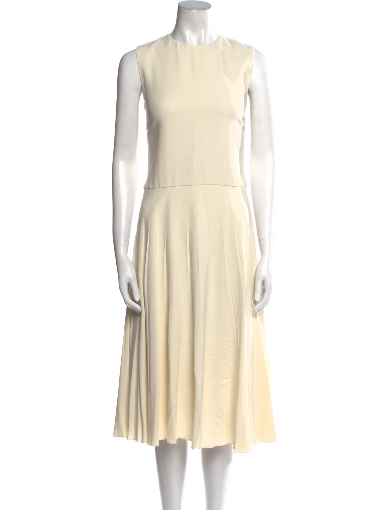Ralph Lauren Collection Crew Neck Midi Length Dress