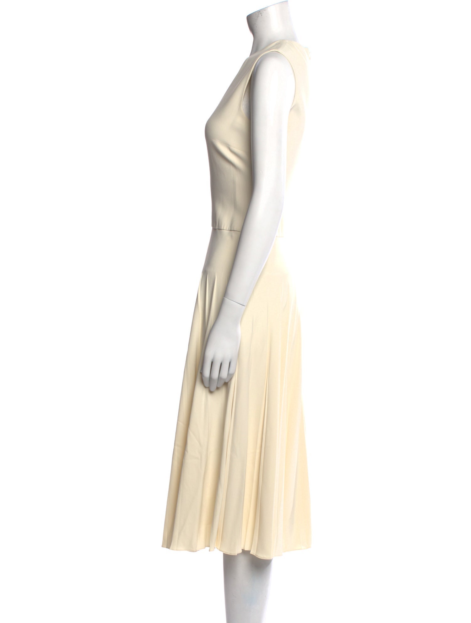 Ralph Lauren Collection Crew Neck Midi Length Dress