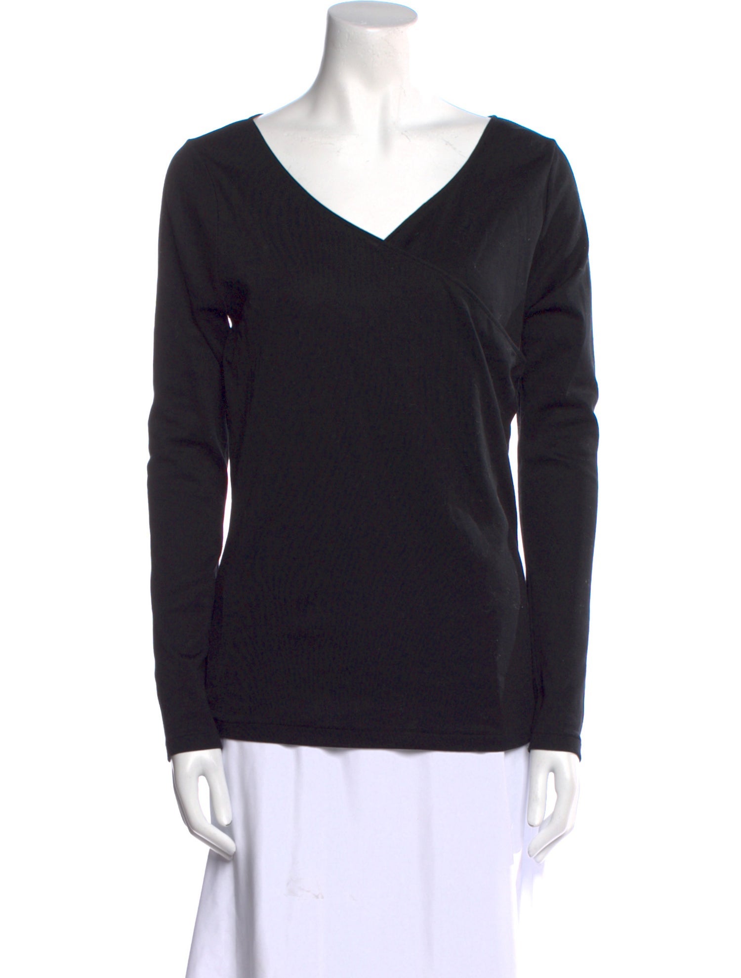 Ralph Lauren Collection V-Neck Long Sleeve Sweatshirt