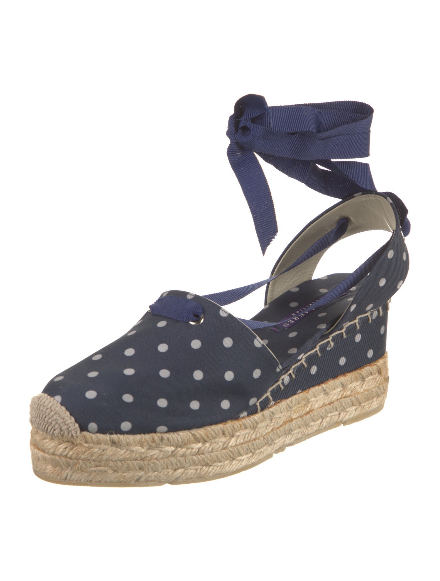 Ralph Lauren Collection Polka Dot Print Espadrilles