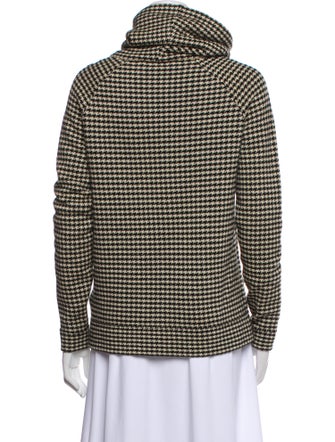 Ralph Lauren Collection Cashmere Houndstooth Print Sweater
