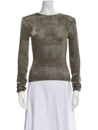 Ralph Lauren Collection Patterned Scoop Neck Top