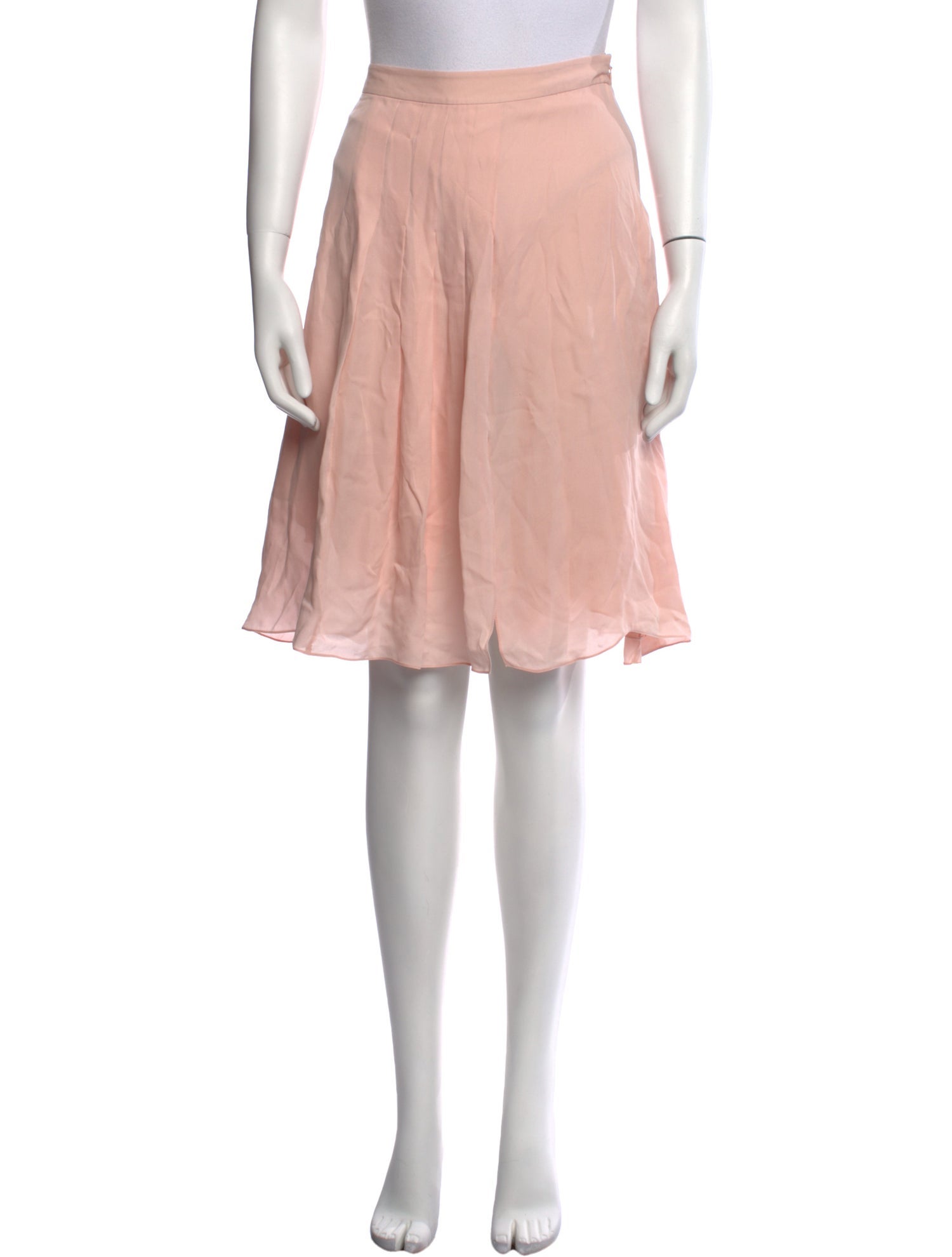 Ralph Lauren Purple Label Silk Knee-Length Skirt