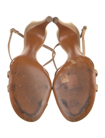 Ralph Lauren Collection Leather Slingback Sandals