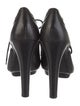 Ralph Lauren Collection Leather Lasercut Accents T-Strap Pumps