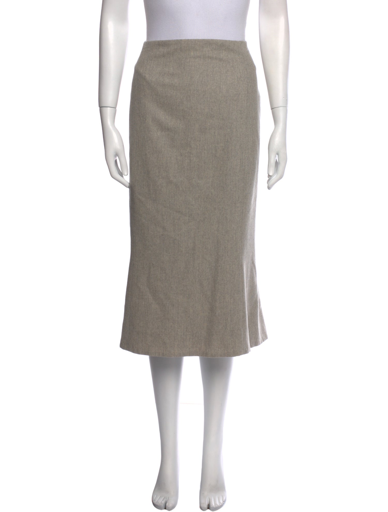 Ralph Lauren Collection Wool Midi Length Skirt