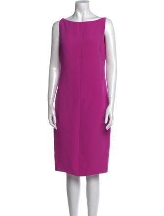 Ralph Lauren Collection Silk Knee-Length Dress