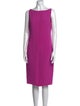 Ralph Lauren Collection Silk Knee-Length Dress