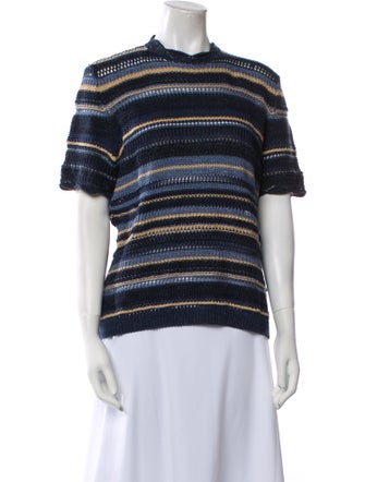Ralph Lauren Collection Linen Striped Sweater