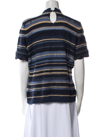 Ralph Lauren Collection Linen Striped Sweater
