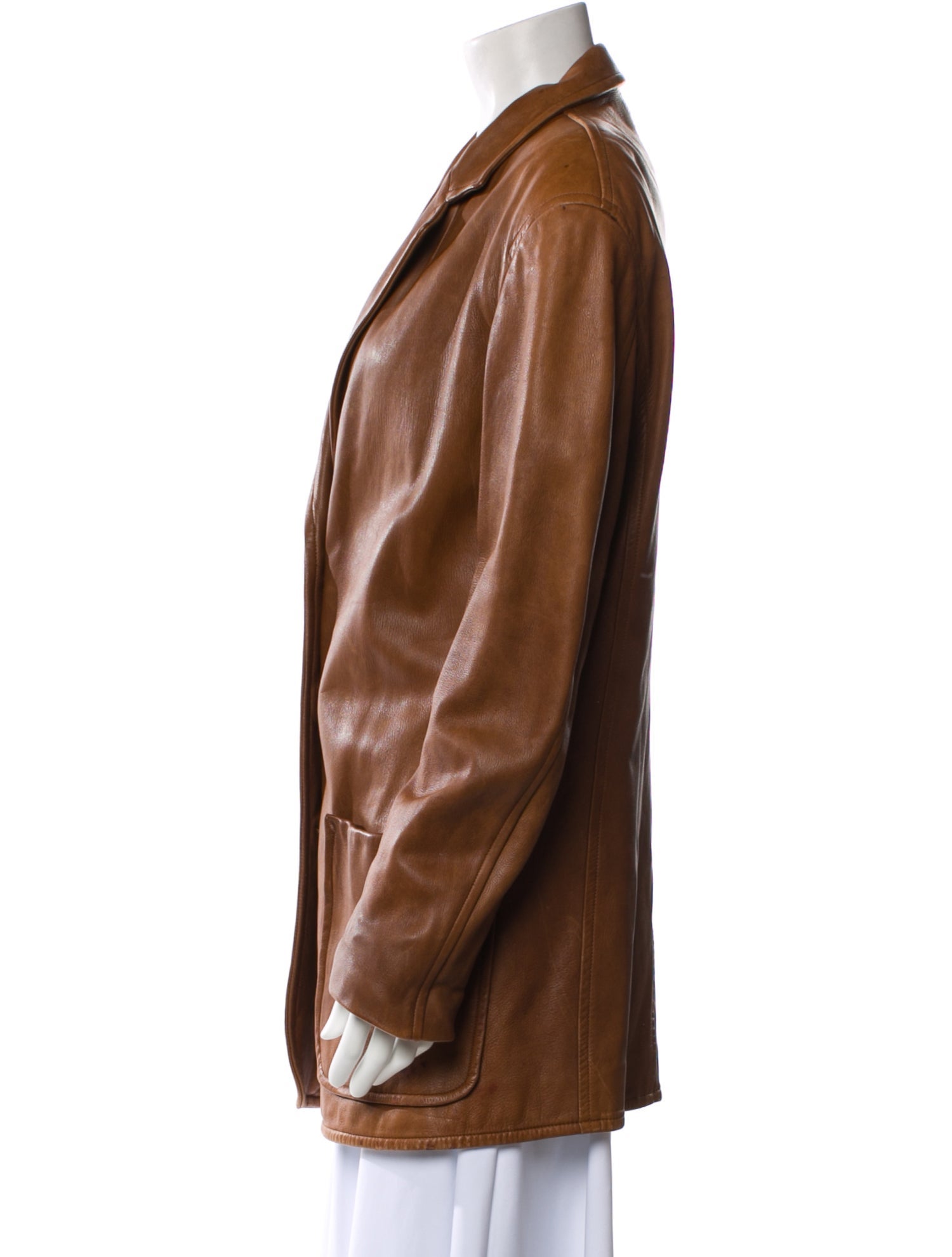 Ralph Lauren Collection Vintage Leather Coat