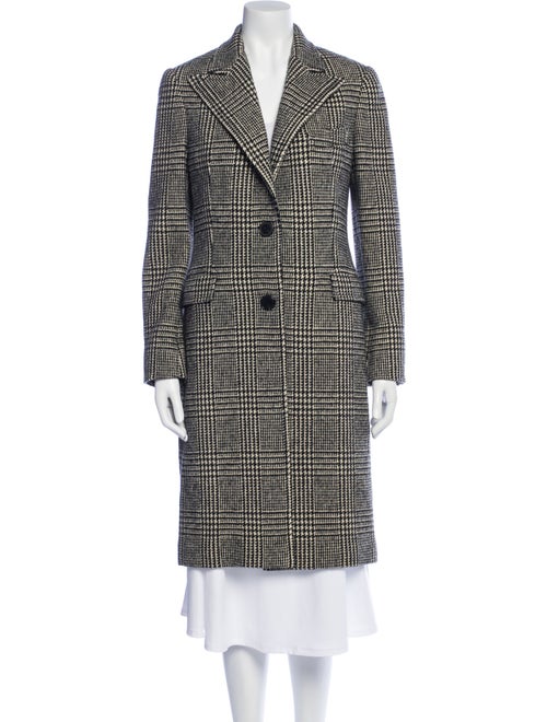 Ralph Lauren Collection Wool Plaid Print Peacoat