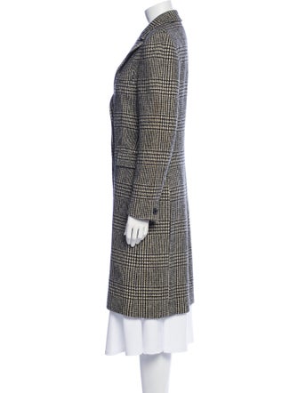 Ralph Lauren Collection Wool Plaid Print Peacoat