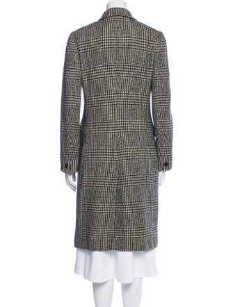 Ralph Lauren Collection Wool Plaid Print Peacoat