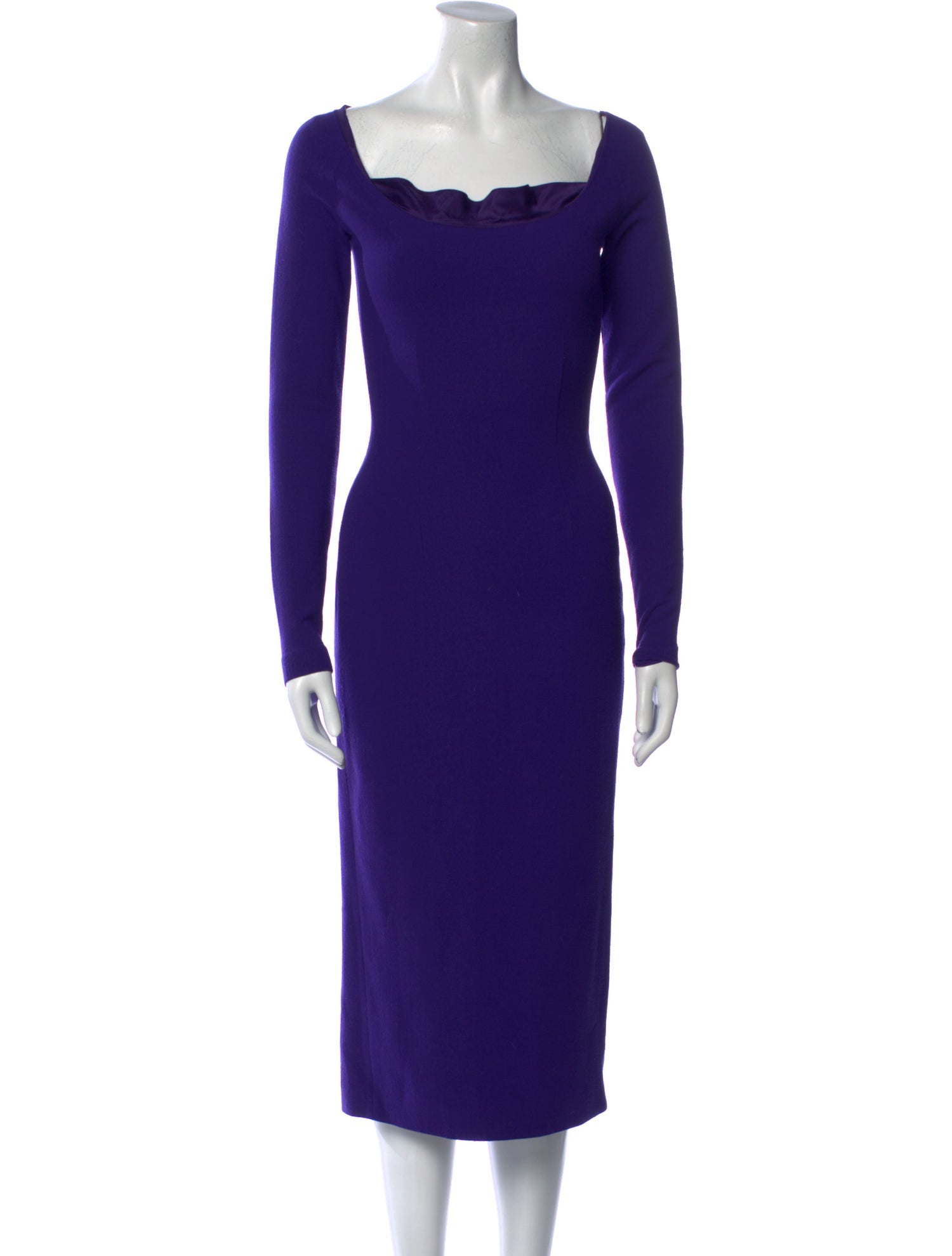 Ralph Lauren Purple Label Cashmere Midi Length Dress