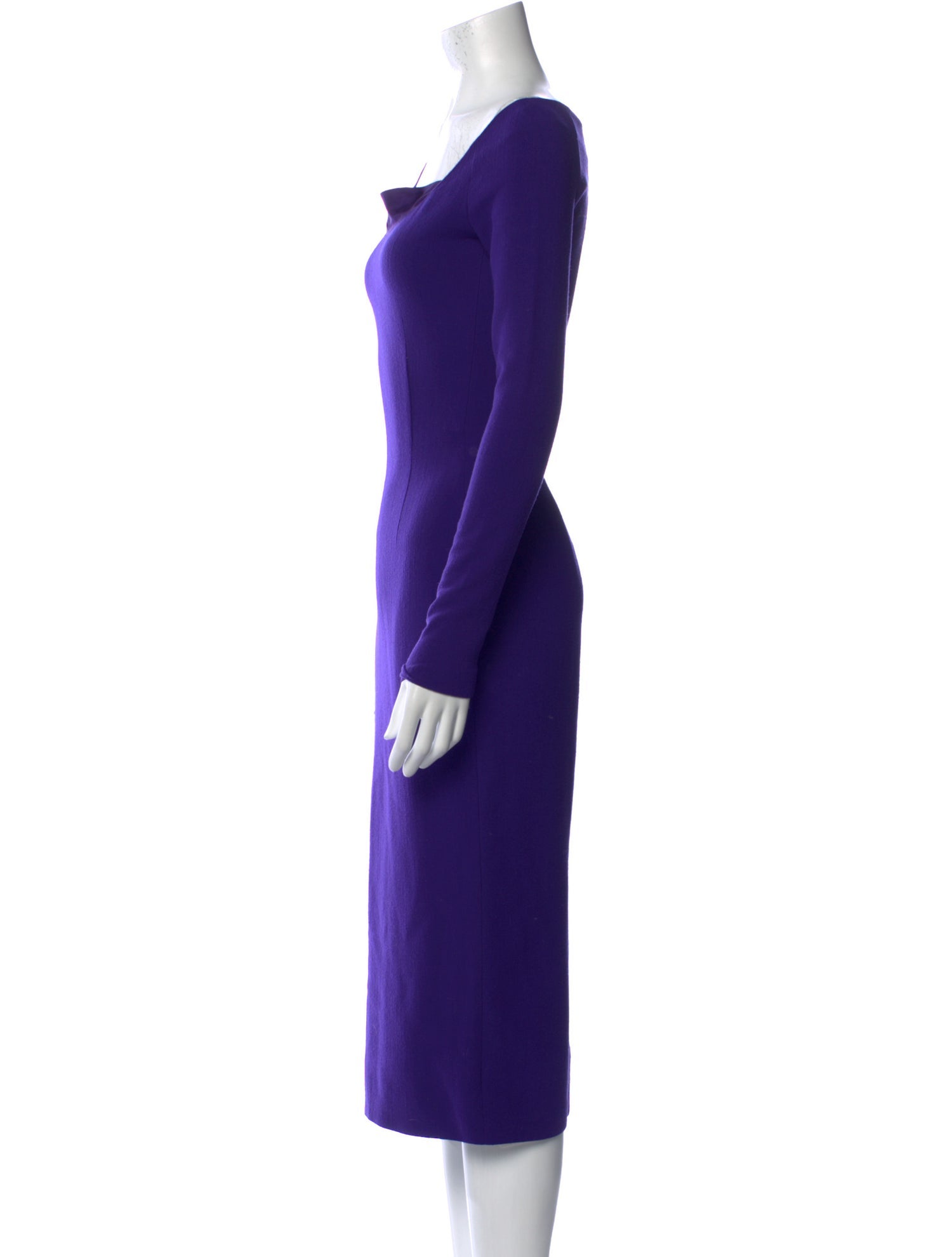 Ralph Lauren Purple Label Cashmere Midi Length Dress