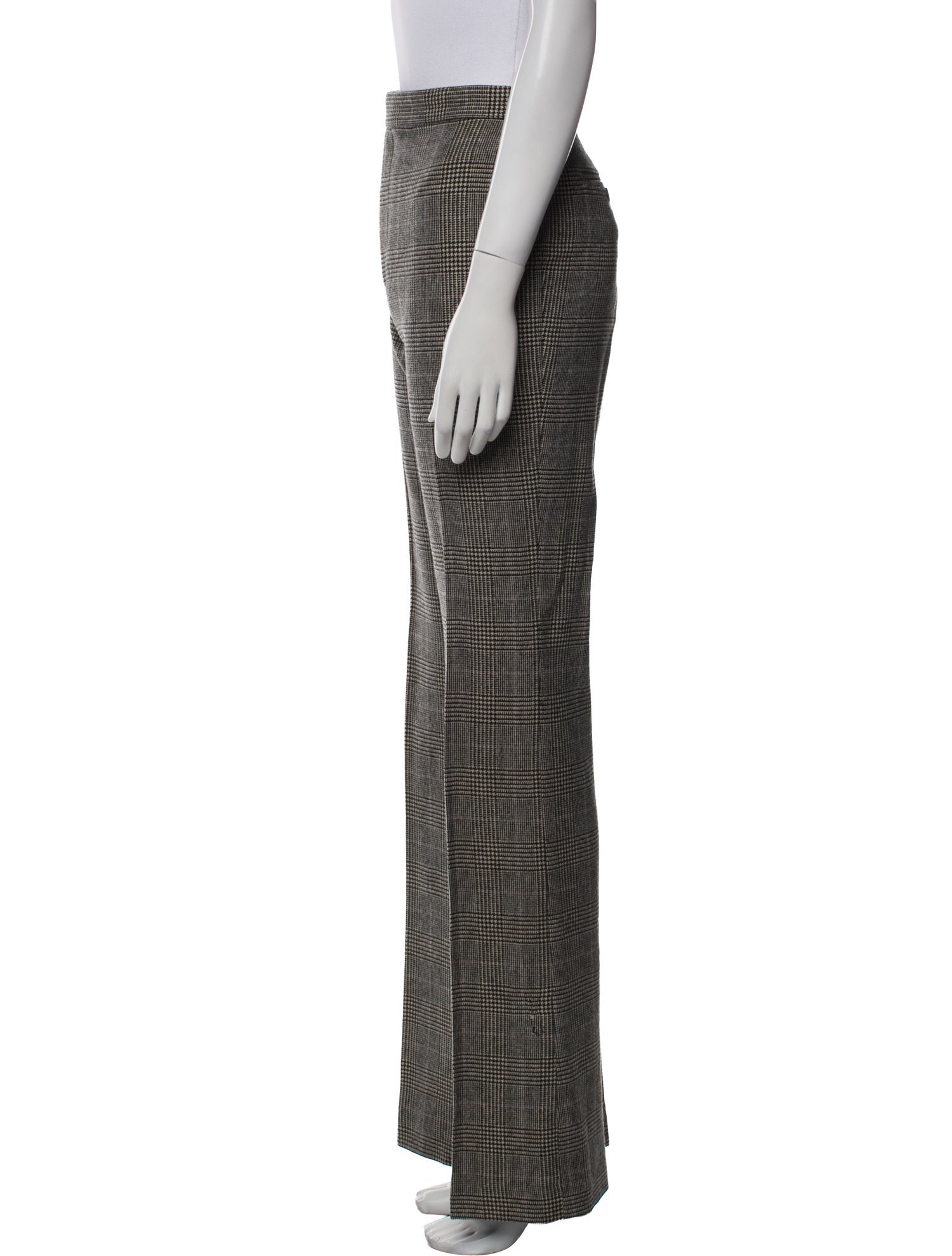 Ralph Lauren Collection Houndstooth Print Wide Leg Pants