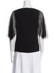 Ralph Lauren Collection V-Neck Three-Quarter Sleeve Blouse