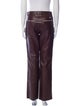 Ralph Lauren Collection Leather Straight Leg Pants
