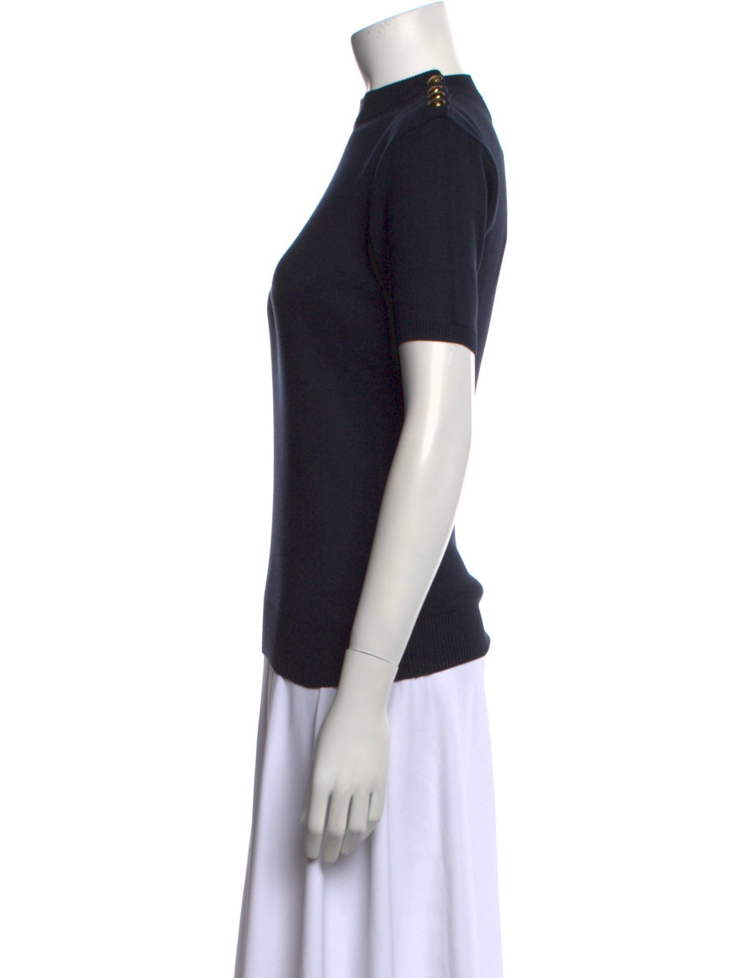 Ralph Lauren Collection Silk Mock Neck Sweater