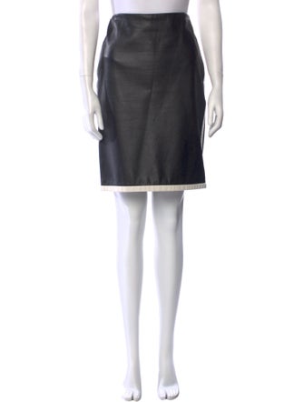 Ralph Lauren Collection Lambskin Knee-Length Skirt