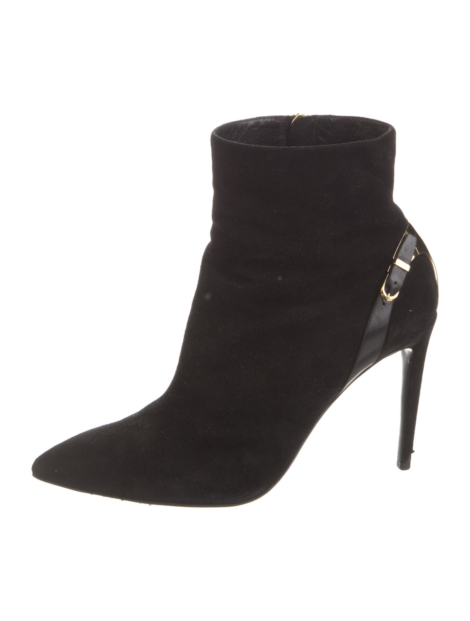 Ralph Lauren Collection Suede Leather Trim Embellishment Boots