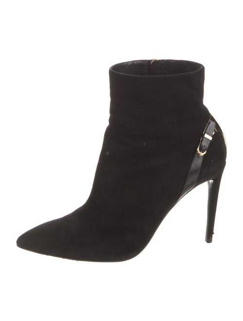 Ralph Lauren Collection Suede Leather Trim Embellishment Boots