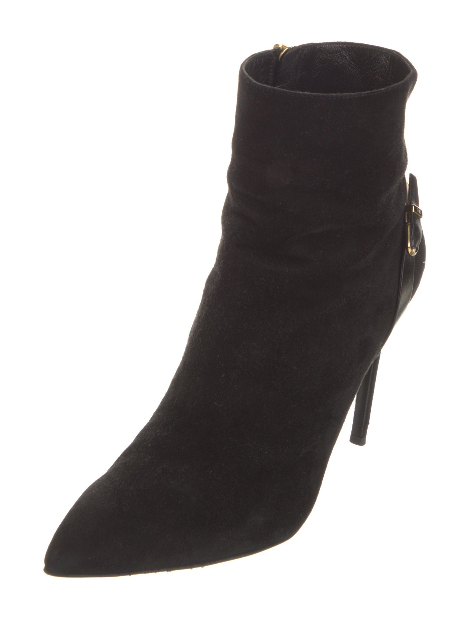 Ralph Lauren Collection Suede Leather Trim Embellishment Boots