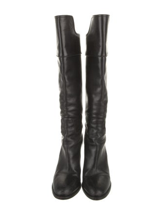 Ralph Lauren Collection Leather Lace-Up Boots