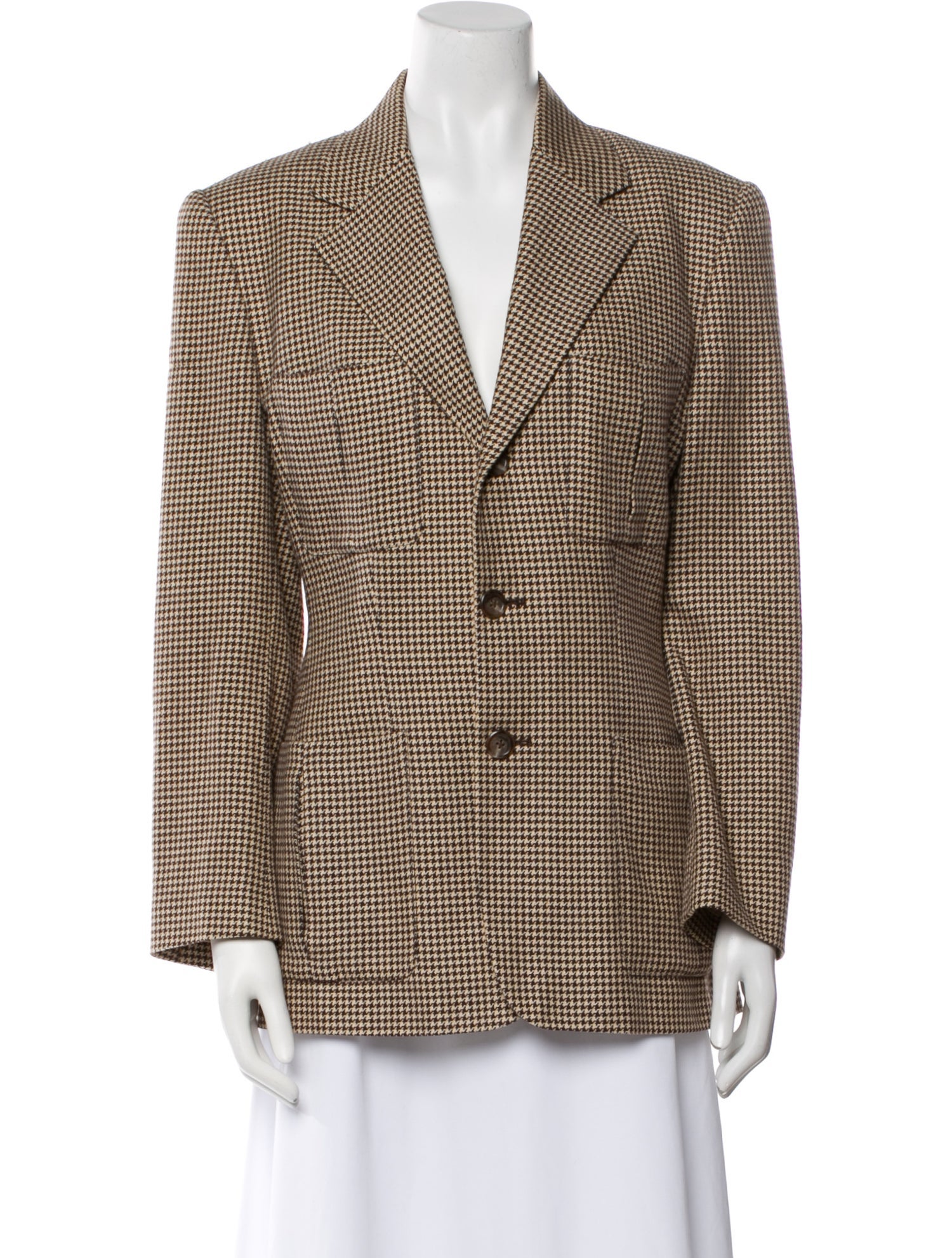 Ralph Lauren Collection Houndstooth Print Blazer