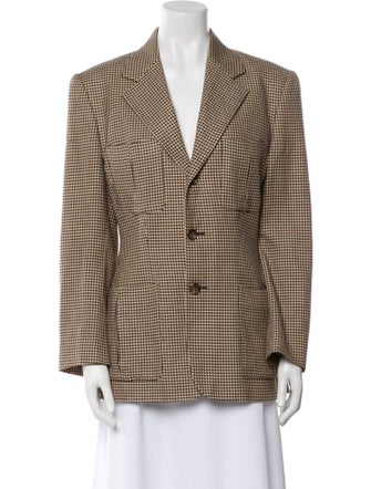 Ralph Lauren Collection Houndstooth Print Blazer