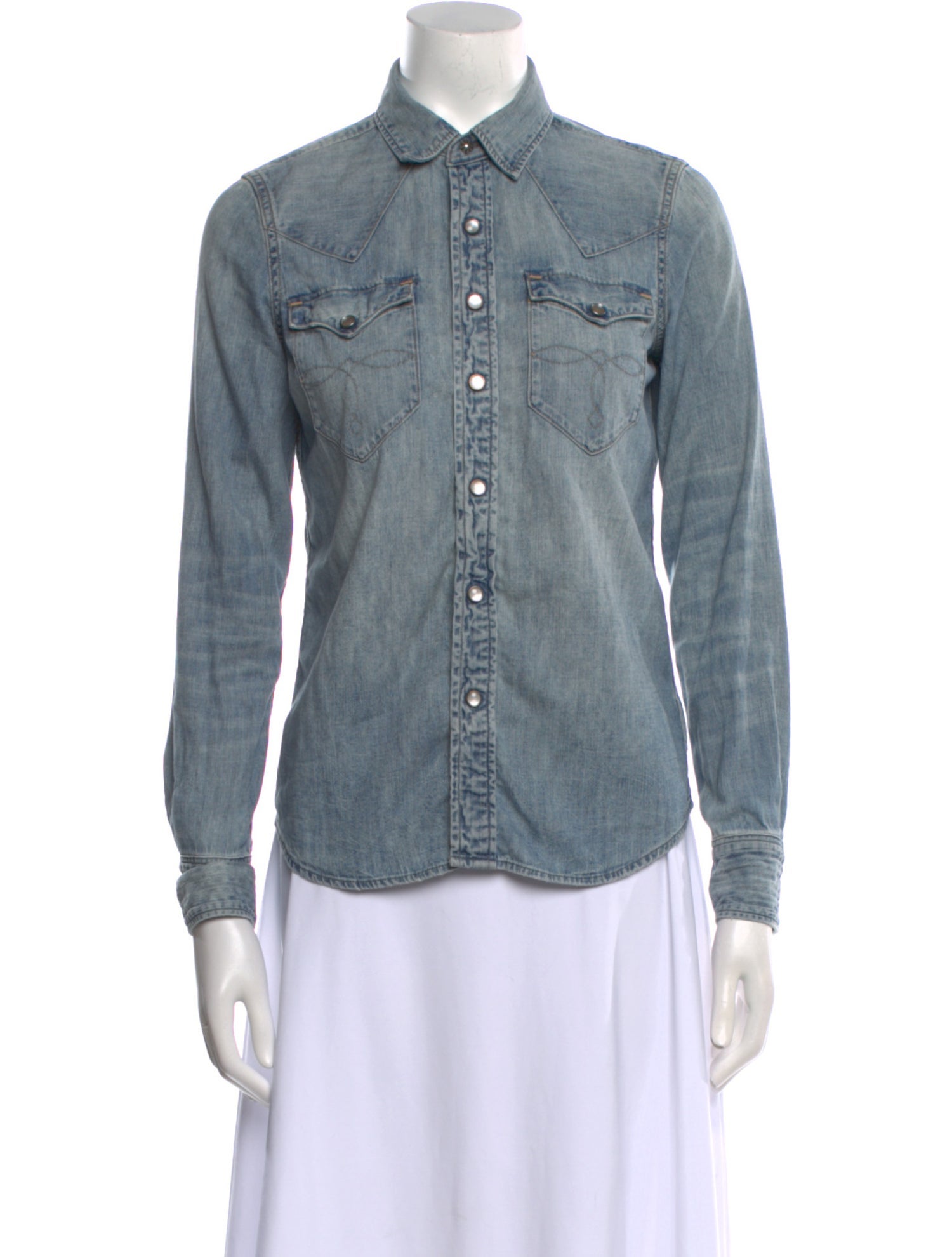 RRL & Co. Long Sleeve Button-Up Top