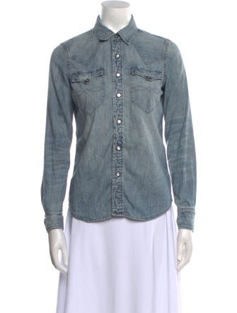 RRL & Co. Long Sleeve Button-Up Top