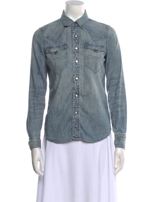 RRL & Co. Long Sleeve Button-Up Top