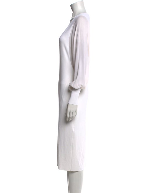 Ralph Lauren Collection V-Neck Midi Length Dress