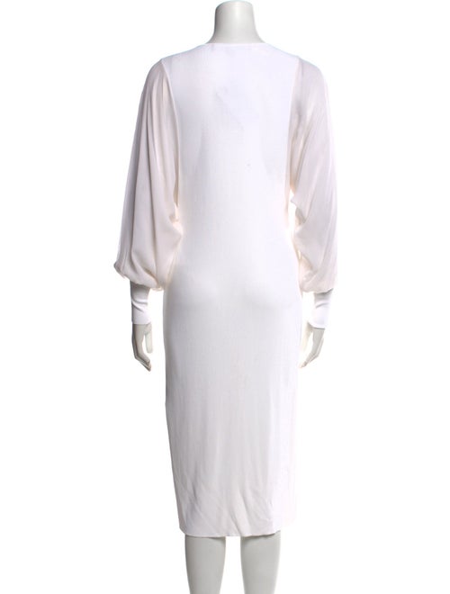 Ralph Lauren Collection V-Neck Midi Length Dress