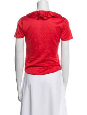 Ralph Lauren Collection V-Neck Short Sleeve Top