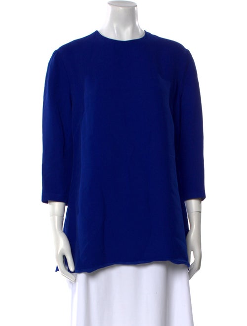 Ralph Lauren Collection Crew Neck Long Sleeve Blouse