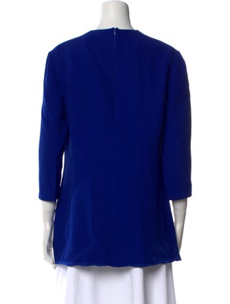 Ralph Lauren Collection Crew Neck Long Sleeve Blouse