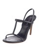 Ralph Lauren Collection Lizard T-Strap Sandals
