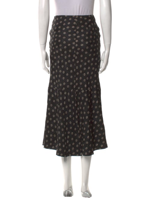 Ralph Lauren Collection Silk Midi Length Skirt