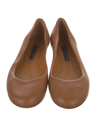 Ralph Lauren Collection Leather Ballet Flats