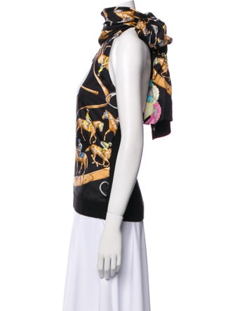 Ralph Lauren Collection Cashmere Printed Top