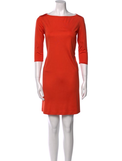Ralph Lauren Collection Bateau Neckline Mini Dress
