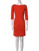 Ralph Lauren Collection Bateau Neckline Mini Dress