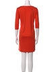 Ralph Lauren Collection Bateau Neckline Mini Dress