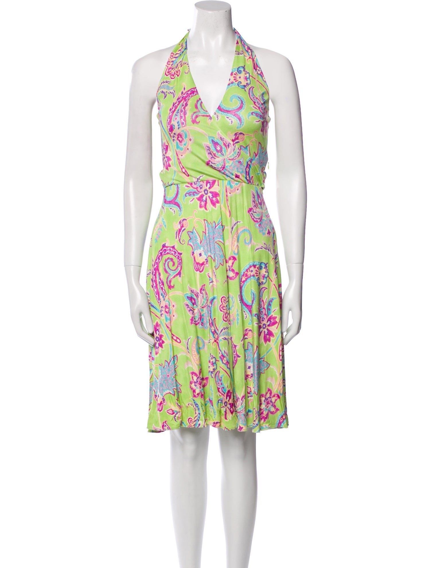 Ralph Lauren Collection Silk Midi Length Dress